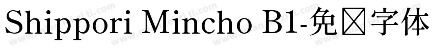 Shippori Mincho B1字体转换